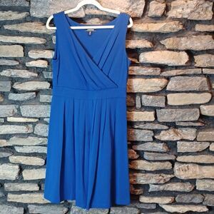 Women's Lands'End blue midi dress sz medium